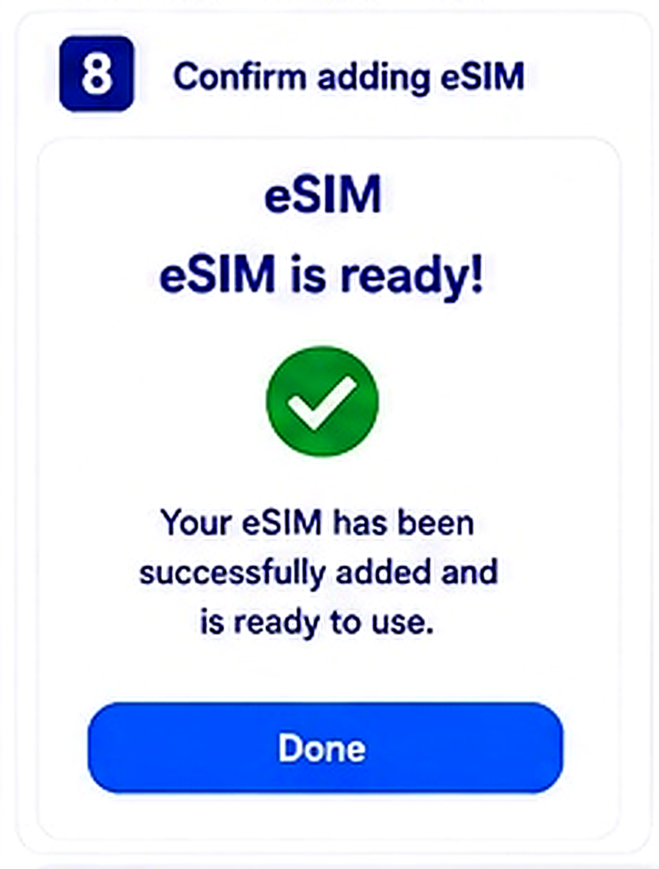 AndroidのeSIM設定手順8